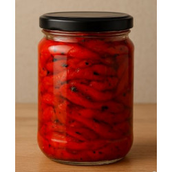 Pot de poivron confit est délicieux pour vous repas